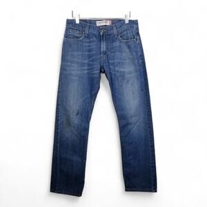 LEVI'S 514 Jeans Slim Straight Zip Fly 2008 Made In Mexico STAINED W30 L30